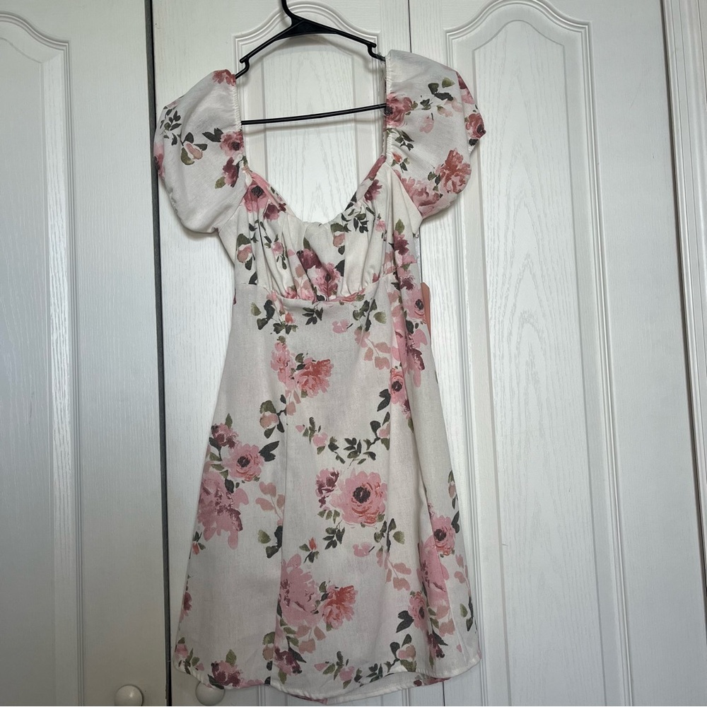 Floral Puff Sleeve Dress